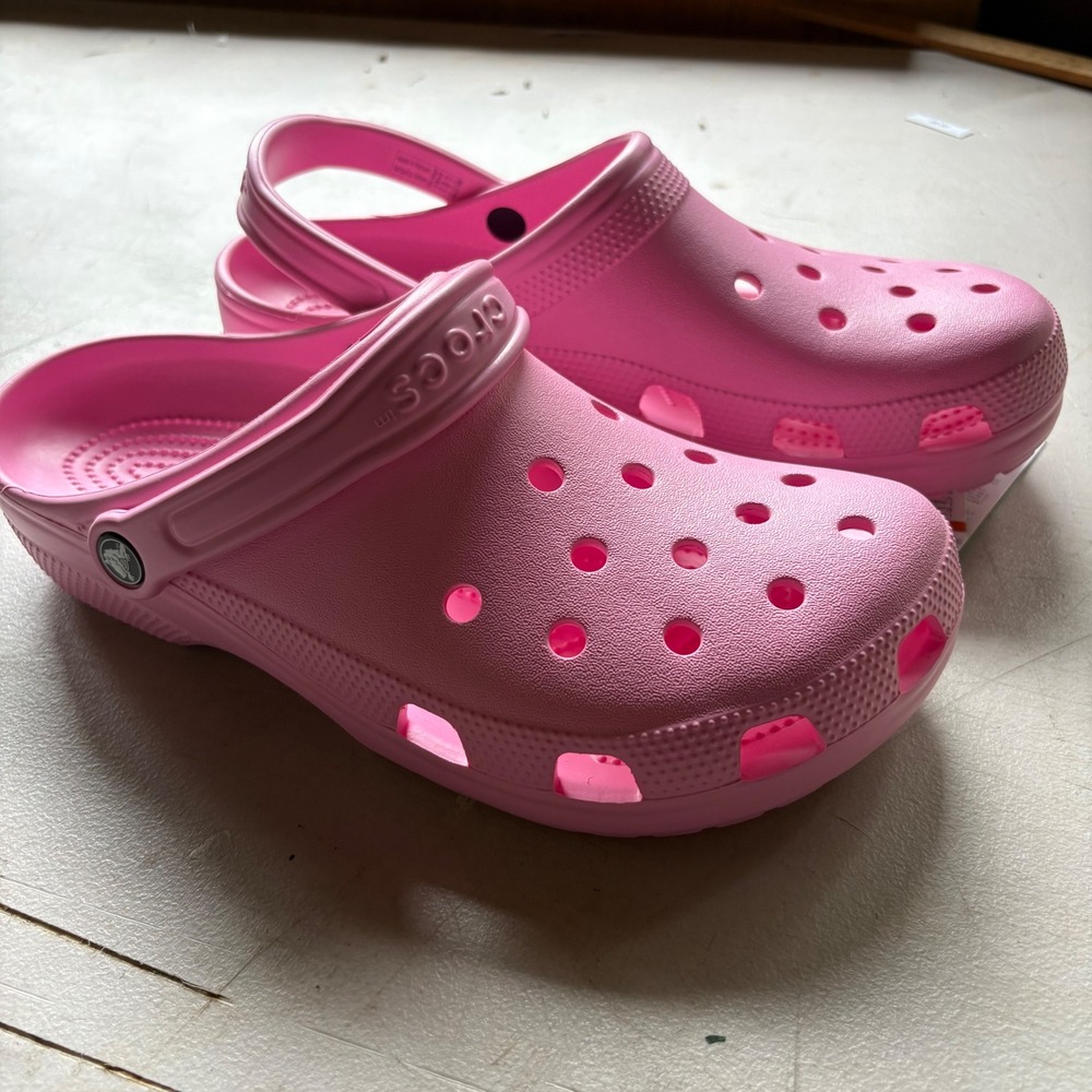 Crocs Classic Clog Pink Tweed Mens 10 Womens 12 10001-6WY